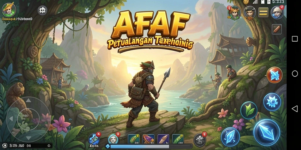Screenshot AFAF menampilkan aksi mendebarkan dalam gameplay Adventure.