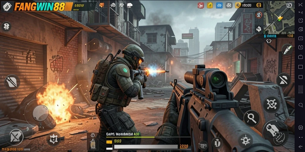 Tampilan menarik dari gameplay seru FANGWIN88 dengan aksi pertempuran.