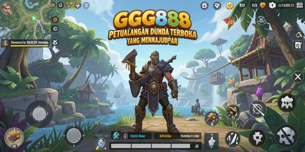 Tampilan gameplay menakjubkan dari GGG888 dalam dunia terbuka.