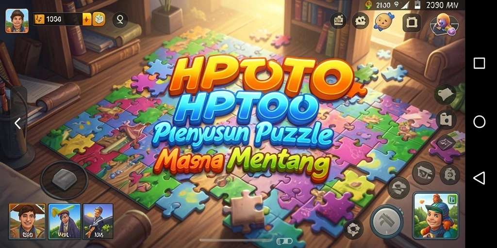 Screenshot gameplay HPTOTO yang menunjukkan keseruan menyusun puzzle.