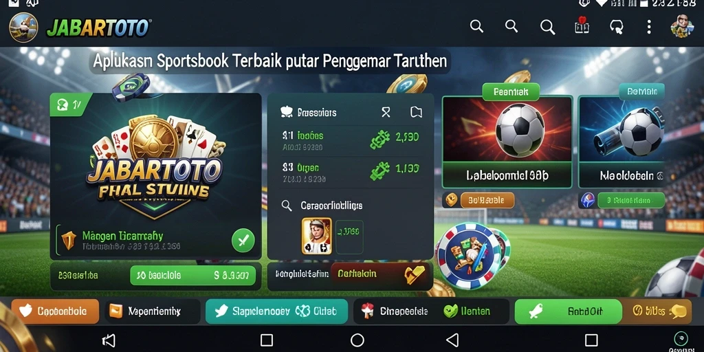 Tampilan menarik dari gameplay sportsbook JABARTOTO.