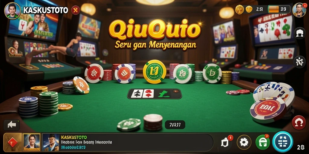 Screenshot gameplay KASKUSTOTO saat bermain QiuQiu yang menegangkan.
