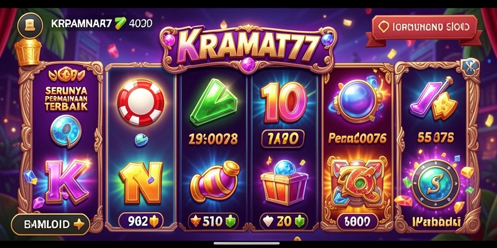 Gameplay KRAMAT77 yang mendebarkan dalam permainan Slot.