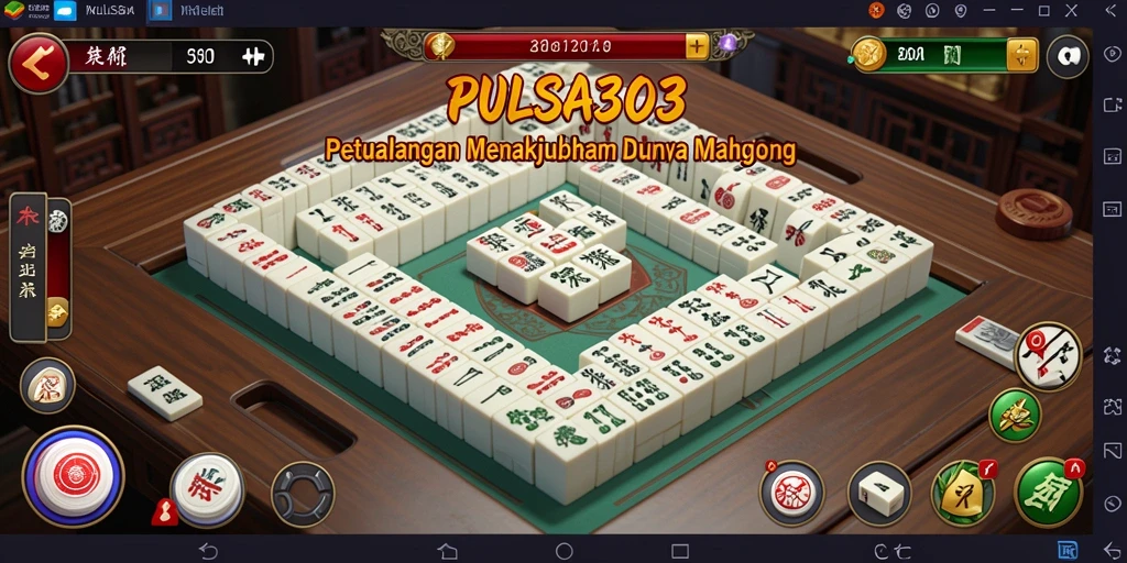 Screenshot PULSA303 menampilkan gameplay Mahjong yang seru dan menantang.