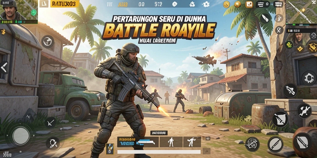 Tangkapan layar menampilkan gameplay seru dan intens di RATU303.