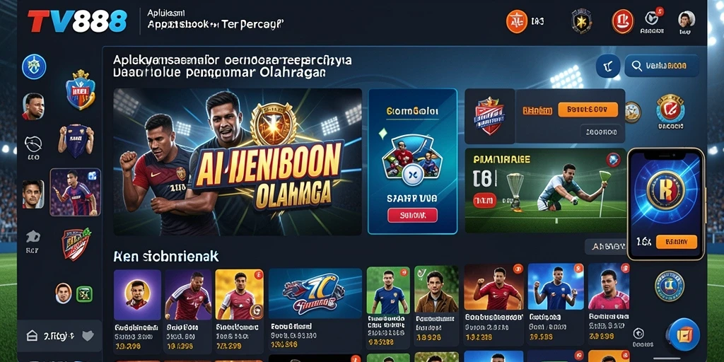 Tampilan gameplay taruhan olahraga TV888 yang menarik.